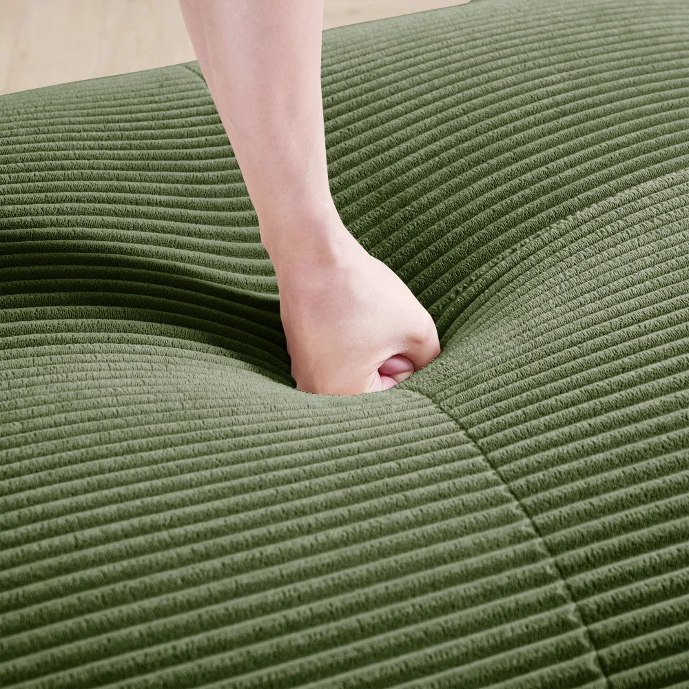 Canapé 3 places pouf