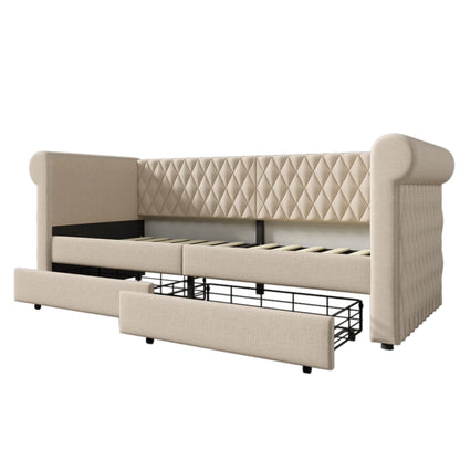Canapé Lit 90x200 cm avec tiroirs