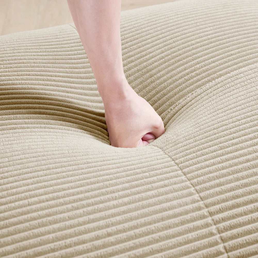 Canapé 3 places pouf