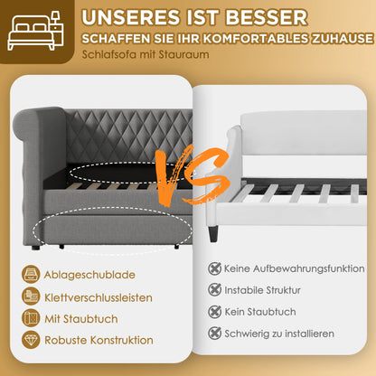 Canapé Lit 90x200 cm avec tiroirs