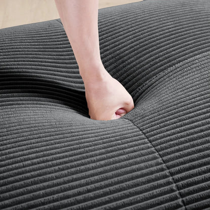 Canapé 3 places pouf