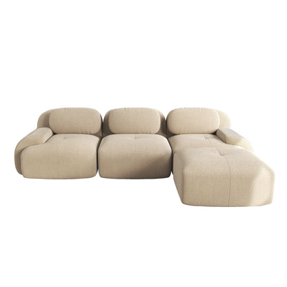 Canapé 3 places pouf