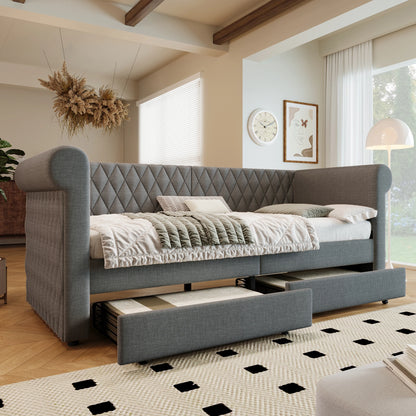 Canapé Lit 90x200 cm avec tiroirs