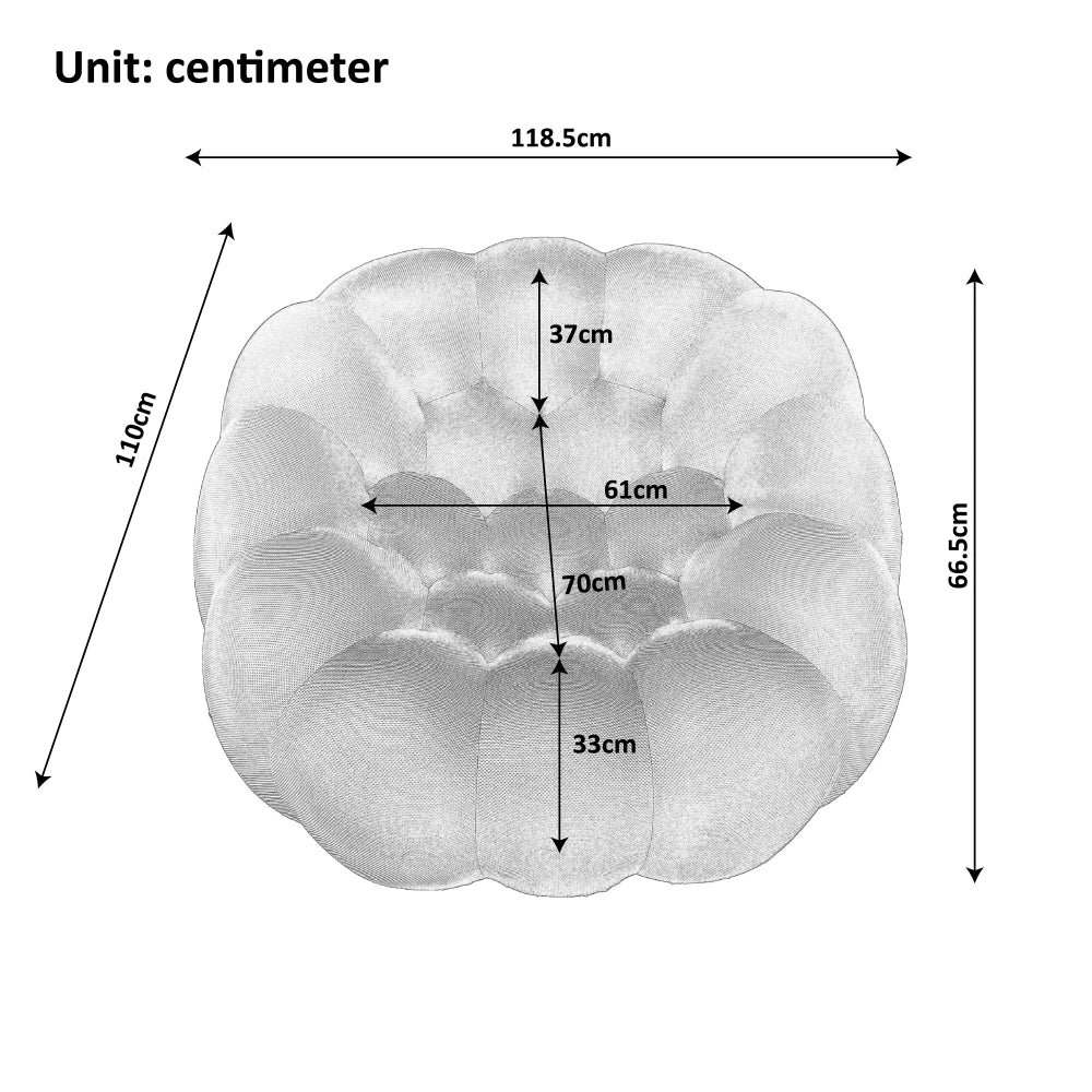 Pouf nid d’abeille