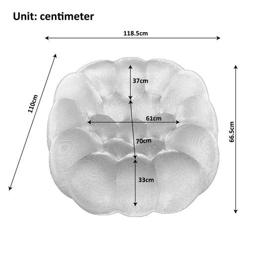 Pouf nid d’abeille